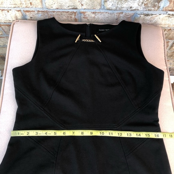 Ivanka Trump Toggle-neck Ponte Sheath Sleeveless Dress Black Size 12 - Picture 12 of 14